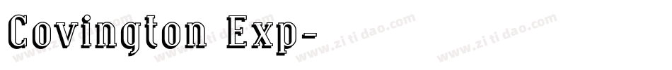 Covington Exp字体转换